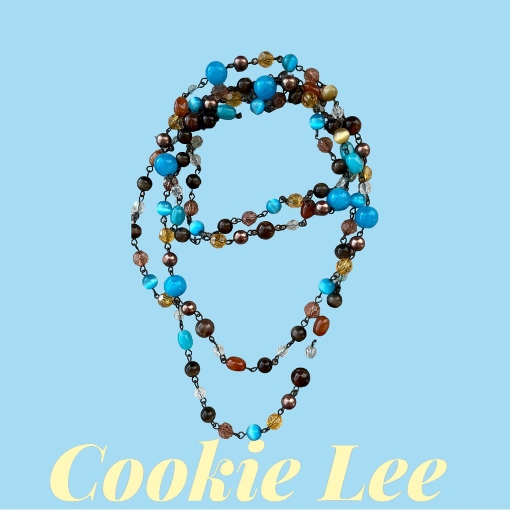 Cookie Lee Multi Colored Beaded Necklace